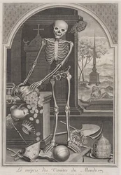 Death with Worldly Vanities, 1700-1720