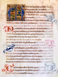 Decorated Initial Letter M, 16th Century