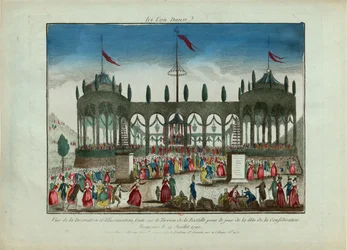 Decoration and Illumination of the Bastille for the Festival of the Federation on 14 July 1790
