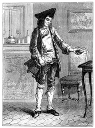 Delivering a letter, 19th century