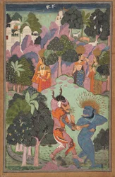 Demons Fighting Over an Animal Limb
