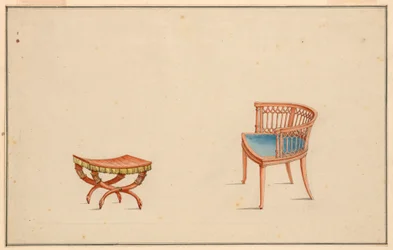 Design for Armchair and Stool