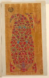 Design for Woven Shawl with Indianizing Motifs