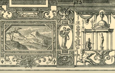 Design for a wall or ceiling decoration in the grotesque taste