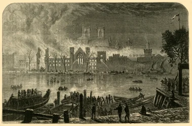 Destruction of the Old Houses of Parliament, October 16, 1834