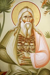 Abraham (detail), Capernaum Greek Orthodox Church, Capernaum, Israel