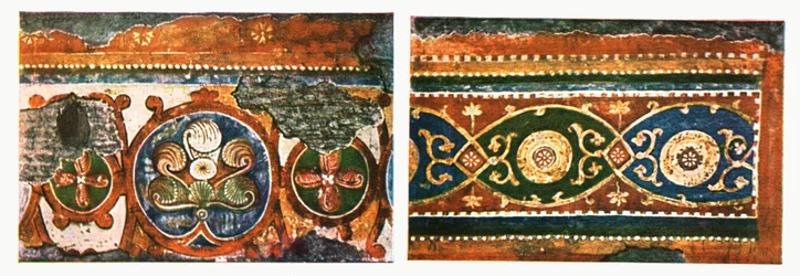 Detail of Frieze from the Basilica of the Holy Cross, Rome, Italy