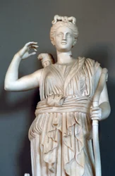 Diana (detail), goddess of hunting, Vatican Museum