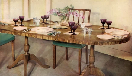Dinner-table arranged by Harrods Ltd., London, 1937