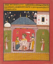 Dipak Raga, Folio from a Ragamala Series, Garland of Musical Modes, 1630-40