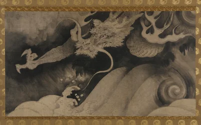 Dragon, Waves and Clouds