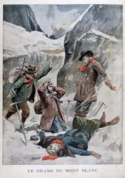 Drama on Mont Blanc, Alps