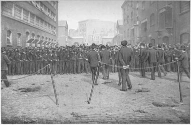 Eager for work, London
