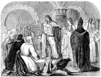 Edward I Presenting His Infant Son to the Welsh