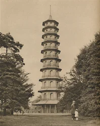 Eighteenth Century Version of a Pagoda in Kew Gardens, 1935