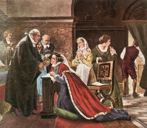 Electress Elisabeth Takes Communion After the Protestant Service