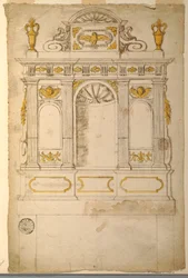 Elevation of an Altar Retable for a Project