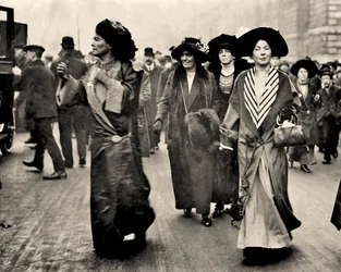 Emmeline Pethick Lawrence and Christabel Pankhurst, c.1908