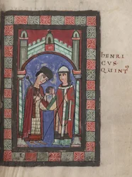Emperor Henry V and Matilda of England at the Wedding Feast in Mainz on 7 January 1114, 1114