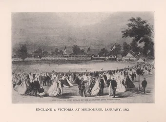 England v Victoria at Melbourne, Australia, January 1862