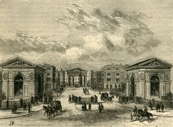 Entrance to Euston Square Station, c1876