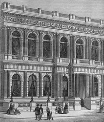 Entrance to the Carlton Club, Westminster, London, c1875