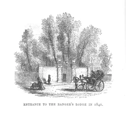 Entrance to the Rangers Lodge in 1841, c. 1870