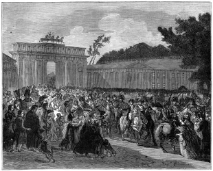 Entry of the French army into Berlin, 27th October 1806