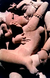 Erotic Sculpture, Hindu Temple, Khajuraho, India, 950-1050
