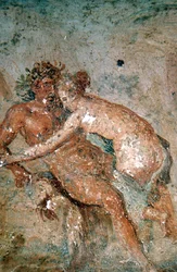 Erotic Mural, Pompeii, Italy