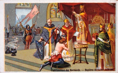 Establishment of the Normans: Baptism of Rollo at Rouen