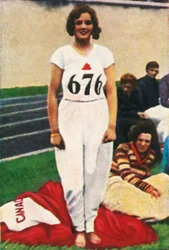 Ethel Catherwood of Canada, world champion high jumper