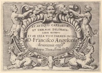 Ex Antiquis Cameorum et Gemmae Delineata Liber Secundus et ab Enea Vic