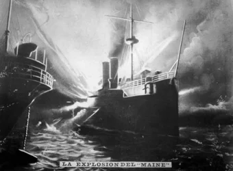 Explosion on the SS Maine
