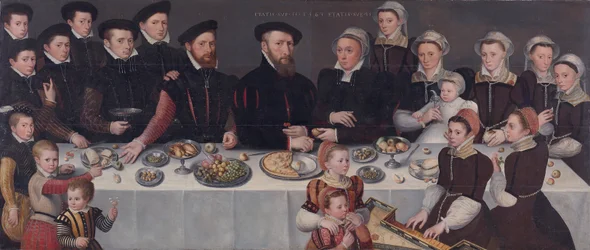 Family Portrait of Pierre de Moucheron, Merchant in Middelburg and Antwerp, His Wife Isabeau de Ge