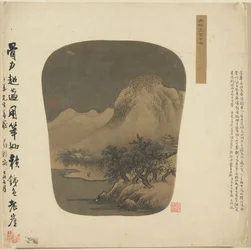 Fan-shaped Album Painting