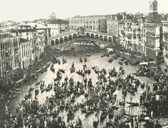 Fete Day on the Grand Canal, Venice, Italy