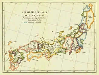 Feudal Map of Japan between 1573-83