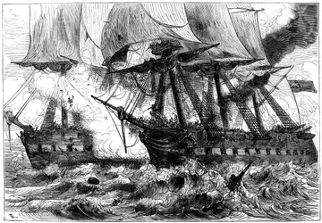 Fight Between USS Chesapeake and HMS Shannon, 1813