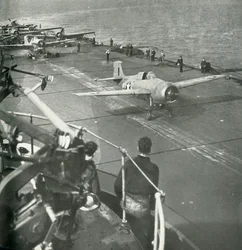 Fighter Planes on Board an Aircraft Carrier, Second World War, c. 1943