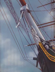 Figurehead of the Famous Cutty Sark figure of Nanny the Witch, 1936