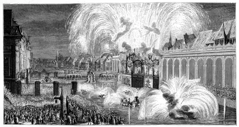 Fireworks, Strasbourg, 1744, 1885