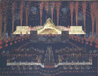 Fireworks and Illumination on April 25, 1742 in Moscow