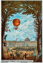 First aerial voyage by Charles and Robert, Paris, France, 1783