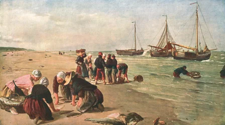 Fish from the Dogger Bank, Scheveningen, Holland, 1870, c1902