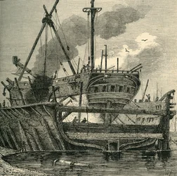Floating Dock, Deptford, c.1820