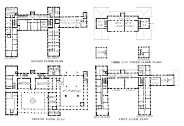 Floor plans, Federal Building, Honolulu, Hawaii, 1924