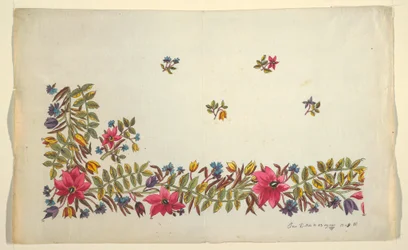 Floral design for printed textile