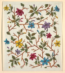 Floral Design for Printed Textile