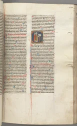 Psalm 97, Historiated Initial C, Two Clerics Singing at a Lectern